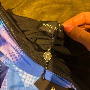 White Fox Boutique Black and Blue Mini Dress